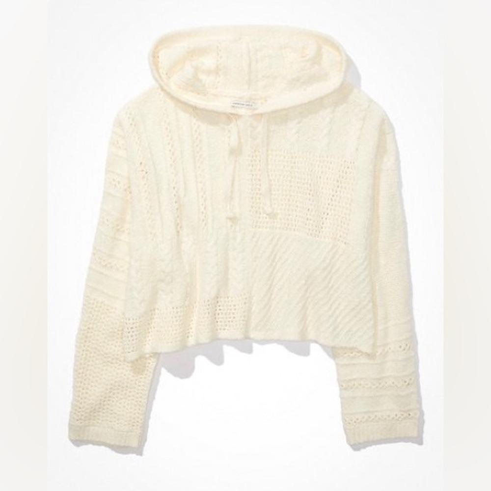 NWOT American Eagle Textured Knit Hoodie